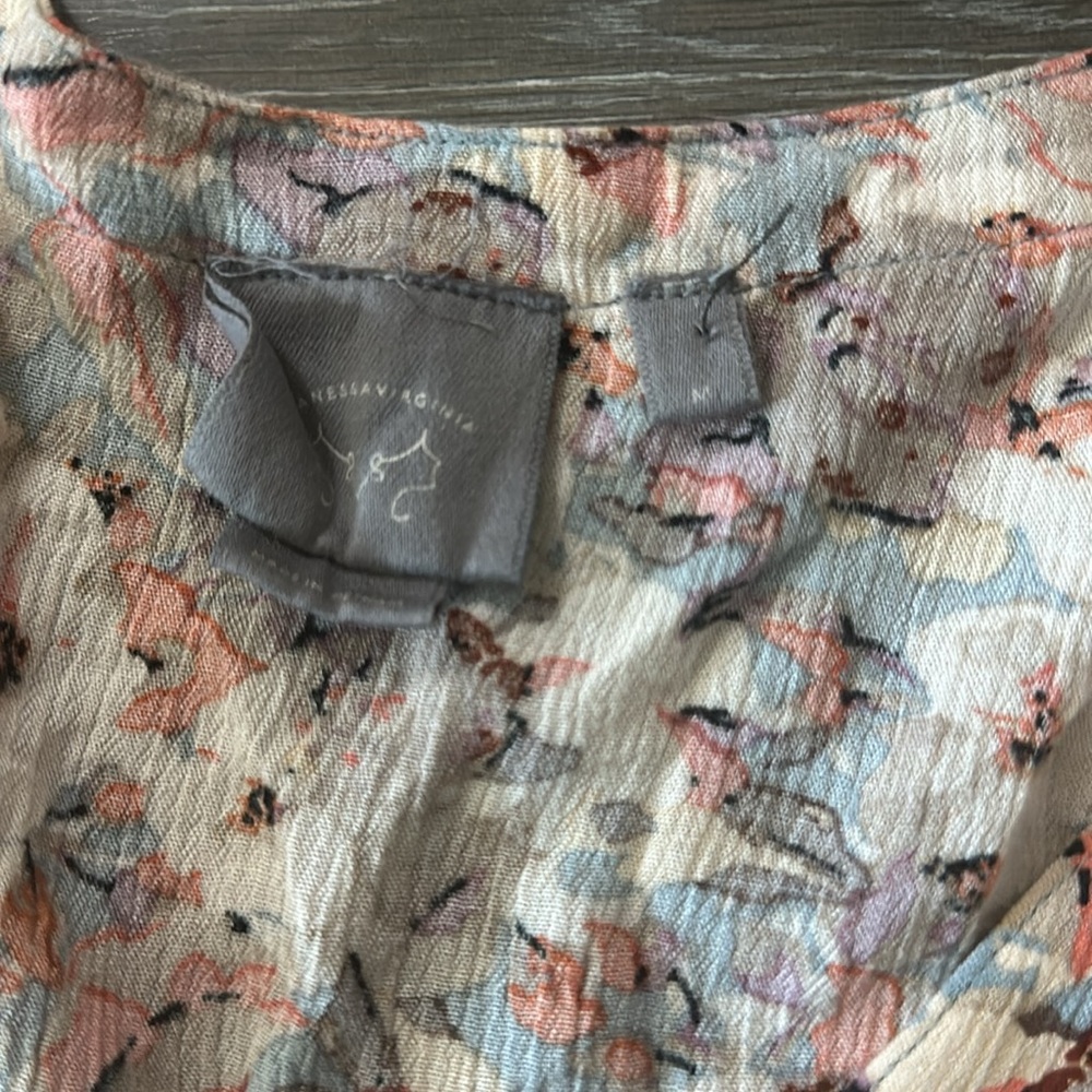 Anthro VANESSA VIRGINIA Asheville floral tunic - Picture 4 of 5